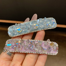 韩国ins超闪水晶水钻发夹时尚甜美BB夹简约百搭刘海侧边夹发饰女