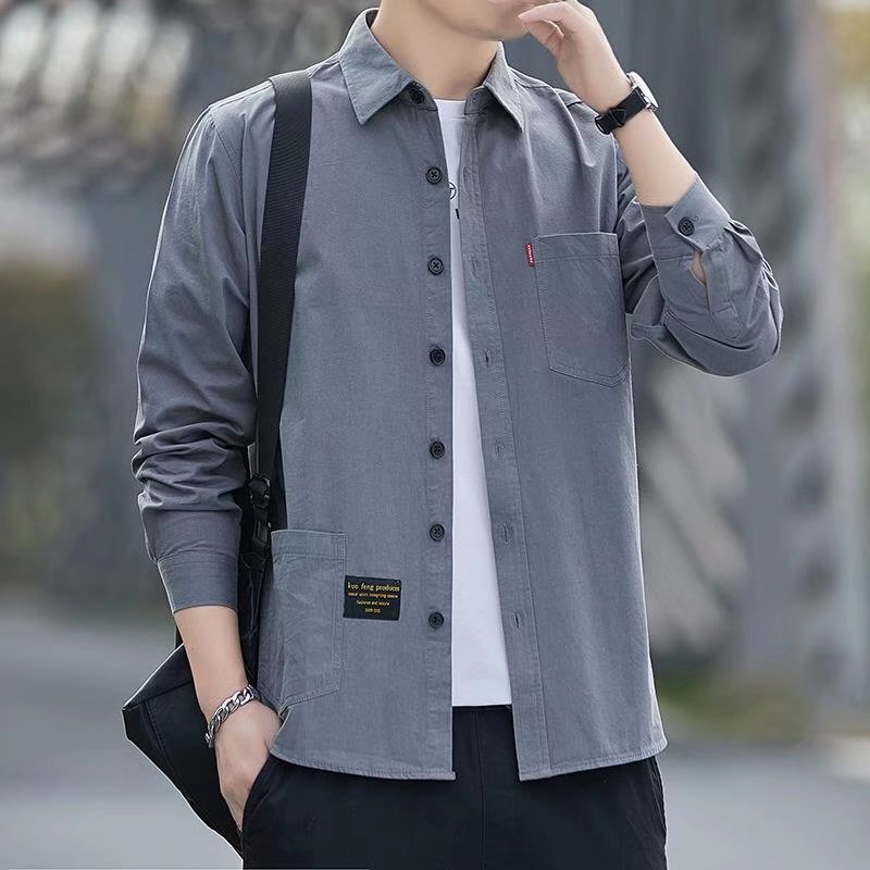 Cross-Border Wholesale Shirts, Long-Sleeved Men's Plus-Size Workwear, Fashionable Shirts, Jackets, Cheap Casual Tops Cross-Border Wholesale Shirts, Long-Sleeved Men's Plus-Size Workwear, Fashionable Shirts, Jackets, Cheap Casual Tops