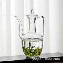 玻璃执壶仿宋贵妃泡茶器茶壶绿茶专用茶具点茶宋代耐高温水壶