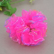 儿童头花饰品公主丸子头发圈女童舞蹈演出盘发小女孩头饰批发花边