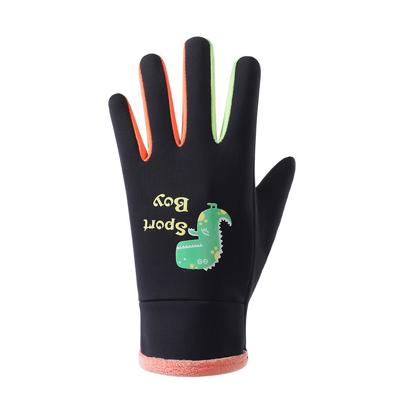 Guantes DE LOS NIÑOS dibujos animados luminoso deportes al aire libre caliente y niñas invierno nieve a prueba viento impermeable