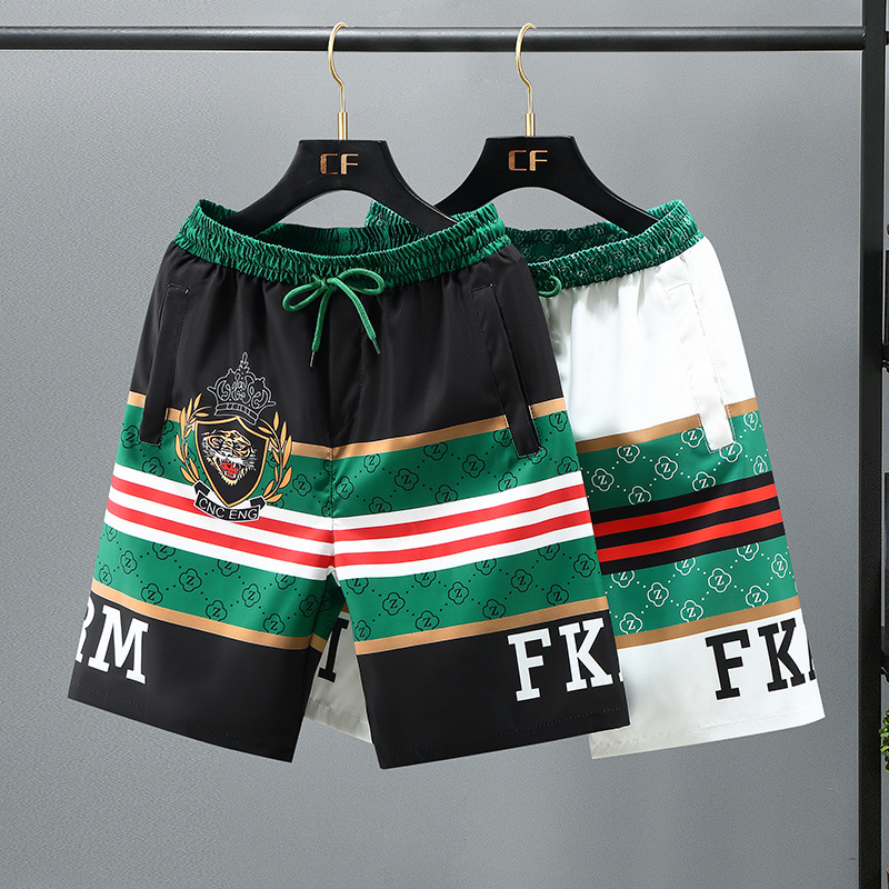 Shorts, dünne Freizeithosen für Herren, trendige lockere und vielseitige Caprihosen, große Sommershorts für den Außenbereich_voghion.com
