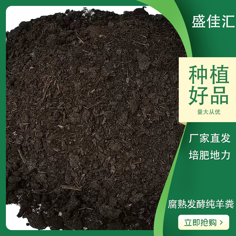 有机肥羊粪腐熟发酵通用葡萄槟榔大棚有机肥秋季基肥种植肥料厂