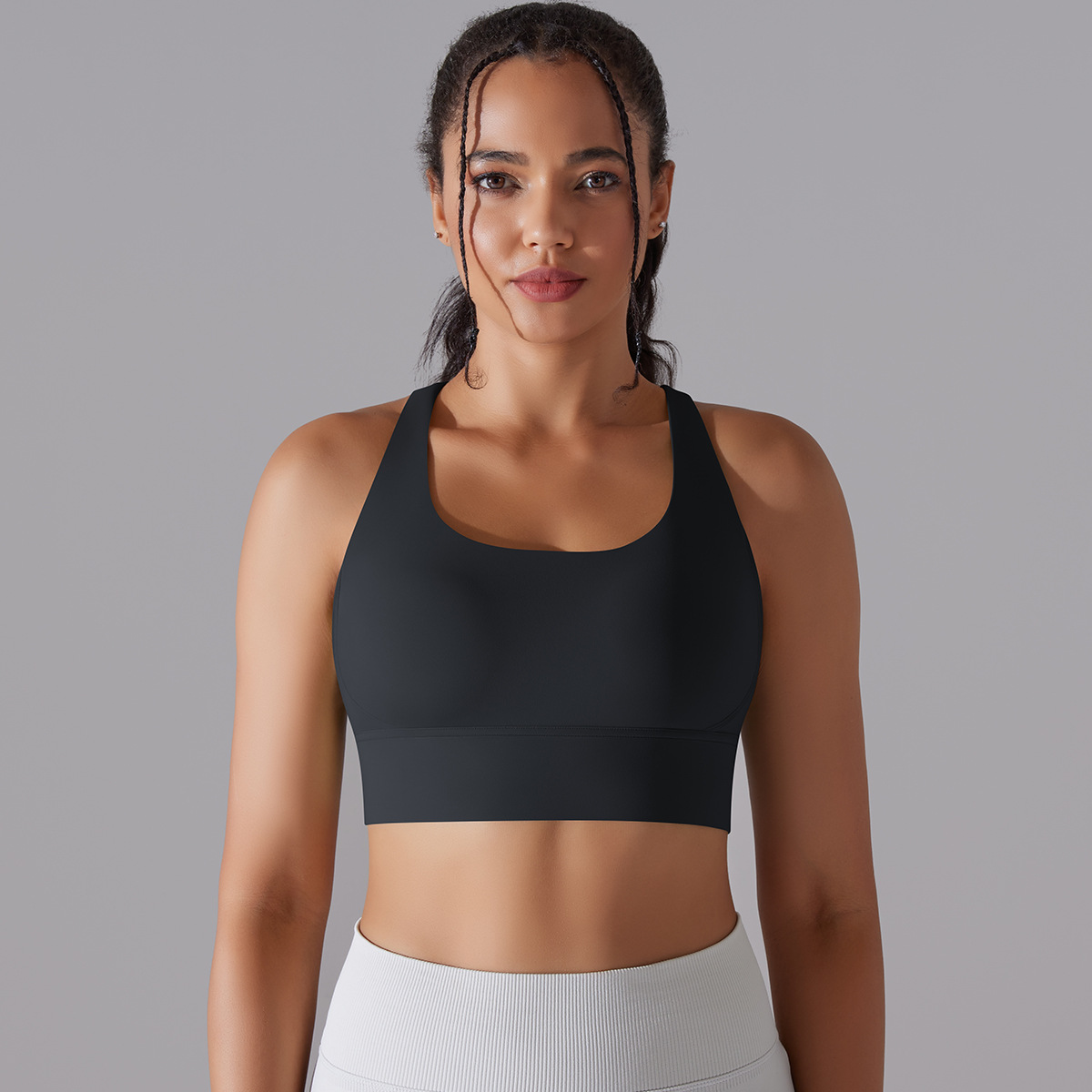 127g Weight Sleeveless Sleeve Length Nylon, Spandex Fabric Type Short Top Length Halter Crisscross Tank Tops Type Fitness, Yoga Occasion U Neck Neckline Solid Color Pattern Sports Style Sports Solid Color Nylon Spandex U Neck Active Tops Halter Crisscross Tank 54