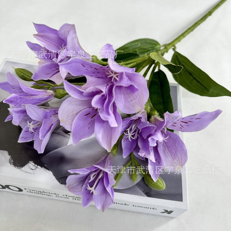 Narciso lirio flor artificial hogar interior flor decorativa pantalla fotografía foto apoyos boda arreglo floral