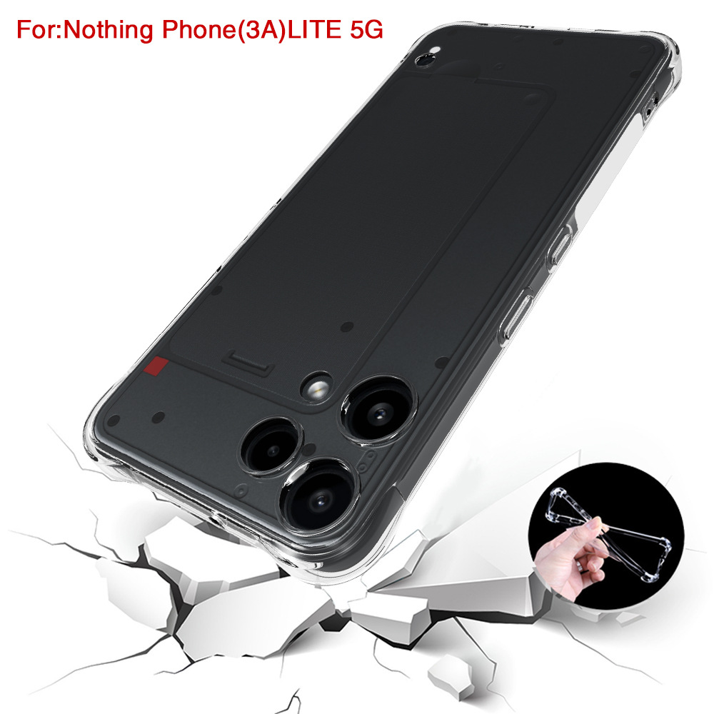 Suitable for Nothing Phone 3A Lite Airbag Phone Case, Transparent Anti-Fall Cover, Tpu Protective Case