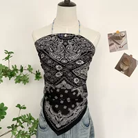 Ожерелье из рисовых бусин допамина, шарф с лямкой на шее, бандо, шарф с узором пейсли, новый летний универсальный квадратный шарф высокого класса