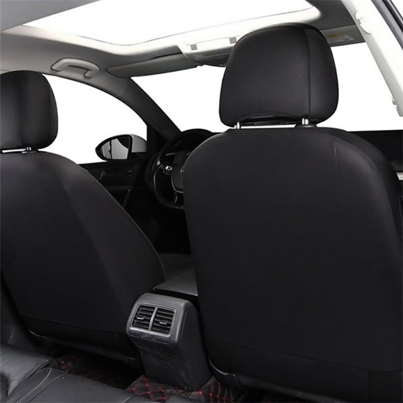 Black Pu Leather Export Universal Car Seat Cover Dustproof Cross-Border 4/9 Piece Set Complete Set Amazon Factory Direct Sale