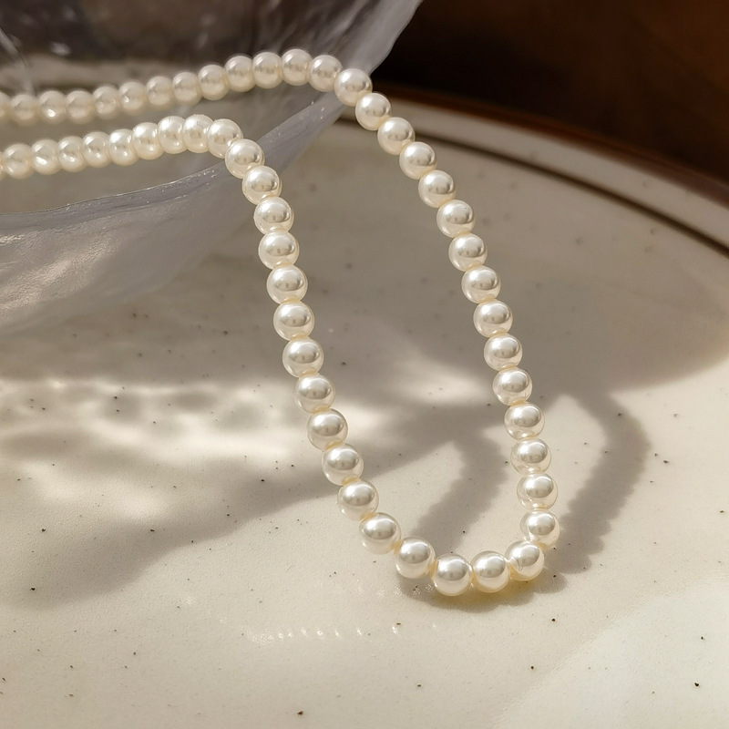 Wholesale Jewelry Elegant Streetwear Round Imitation Pearl Necklace display picture 2