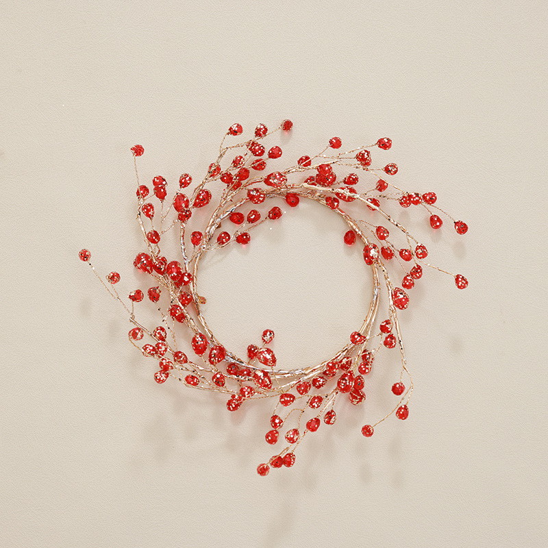 Buscando árboles de Navidad transfronterizos nuevos árboles de Navidad acrílicos rojos accesorios transparentes decoración festiva accesorios DIY