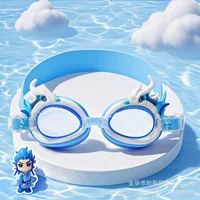 Новые детские очки для плавания с героями мультфильмов Magic Child для мальчиков и девочек, детские водонепроницаемые и противотуманные очки для плавания Nezha Naohai
