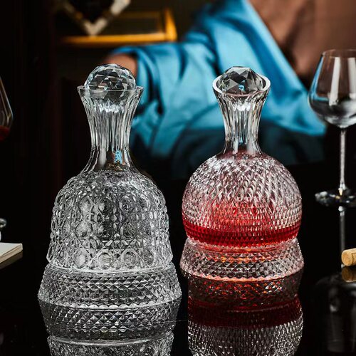 Decanter red wine household light luxury rotating tumbler crystal wine jug wine glass red wine glass wine set
