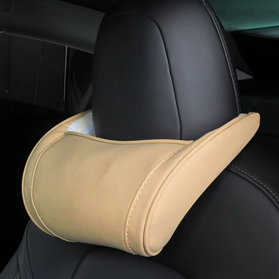 Headrest Car Headrest Tesla Model3Modelxs - applicable-to-tesla-no-label-beige-single