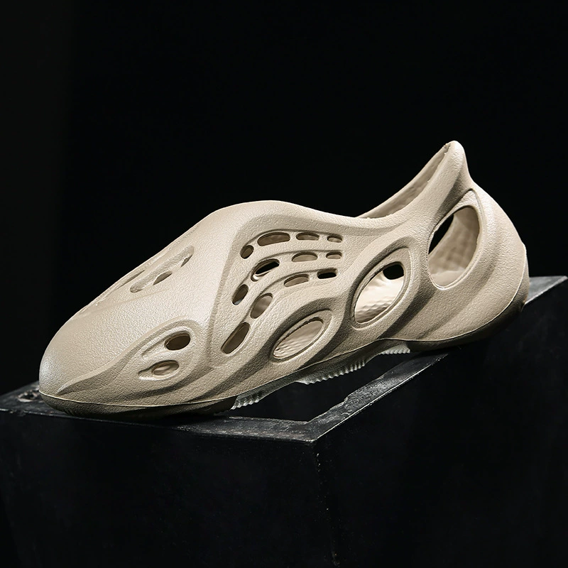 Кокосовые туфли Croc, мужские модные сандалии большого размера в корейском стиле, летние нескользящие пляжные туфли на толстой подошве, сандалии Baotou и тапочки для мужчин