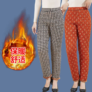 Cotton Trousers Women's Mother Cotton Trousers Winter Outer Wear Bottoming Old People Hot Shop Cotton Trousers Winter Old People Middle-aged and Old People Thickened