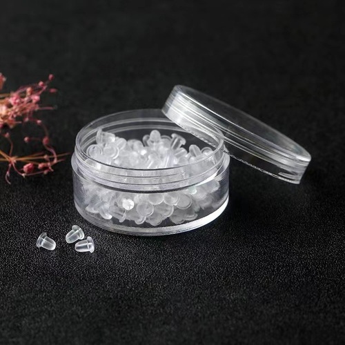 Silicone anti-falling ear plugs, transparent earrings, leather ear caps, earrings, ear buckle rubber plugs,  fit, anti-allergy