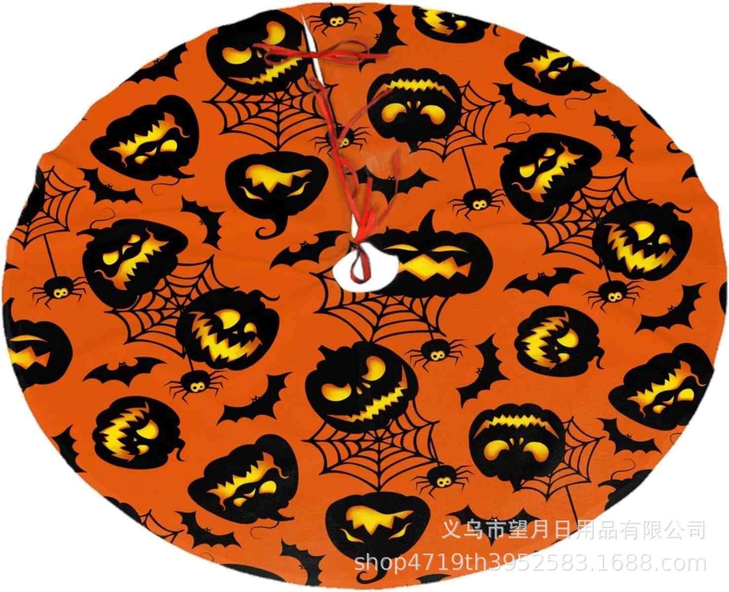 Кроссбордная сеkс Halloween елочная юбка новая фланелевая линя рождественские украшения тыква призрак летучая мышь черная кошка ведьма