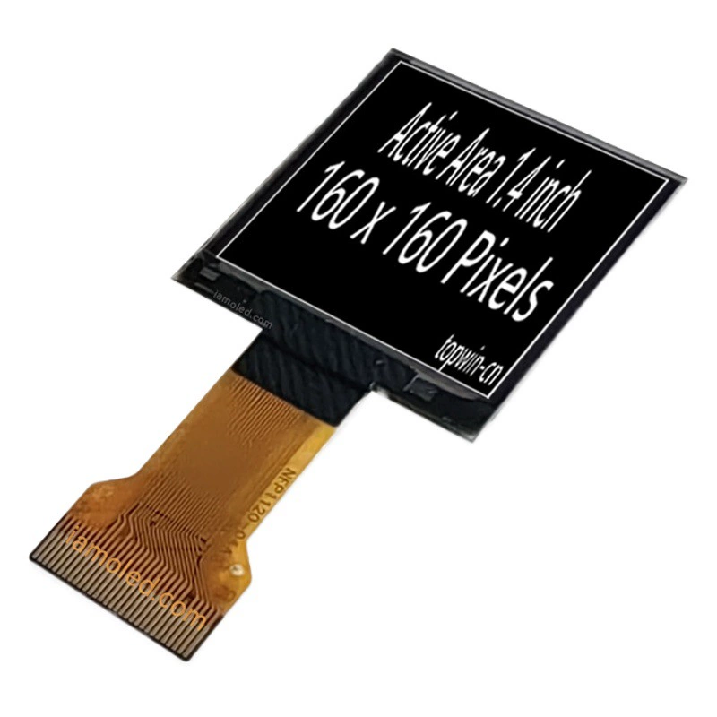 1,4-дюймовый 1,4-дюймовый квадратный экран белого света OLED LCD UG6060KSWAG02 Белый CH1120 производитель