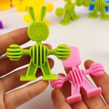 儿童动物宝宝积木拼插拼装益智叠叠乐幼儿园桌面益智玩具人形积木