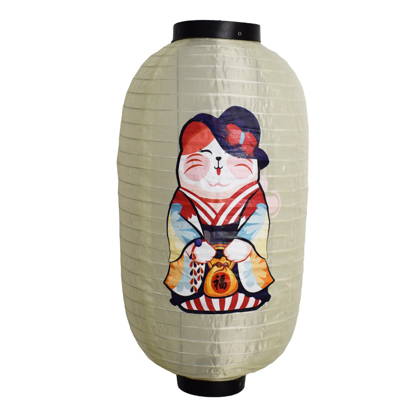 Lucky gato estilo japonés melón lámpara flor Cerezo estilo japonés coreano linterna cocina japonesa restaurante jujiu casa chandelier Decoración