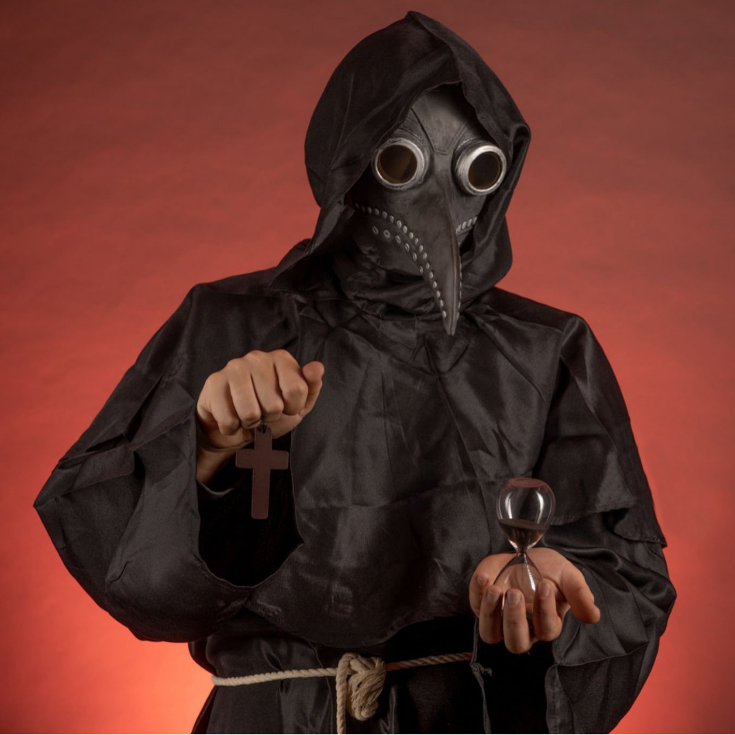 Máscara de boca de pájaro de Halloween, máscara de boca de pájaro de plaga de vapor de venta europea