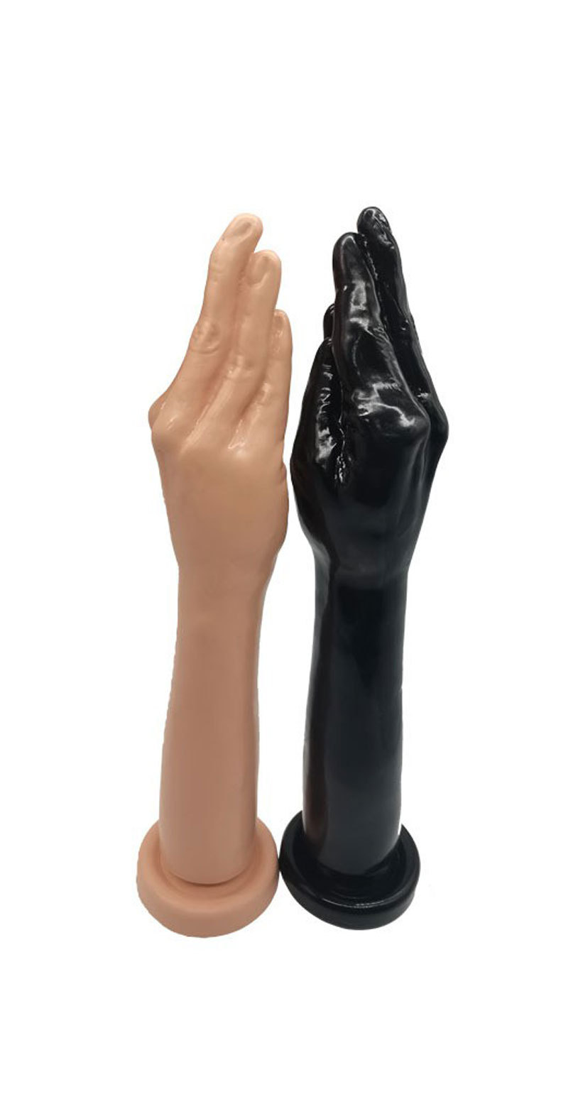 Hand-Shaped Ultra-Thick Anal Plug, High-Simulation PVC Expander Toy, Black — detail image 6