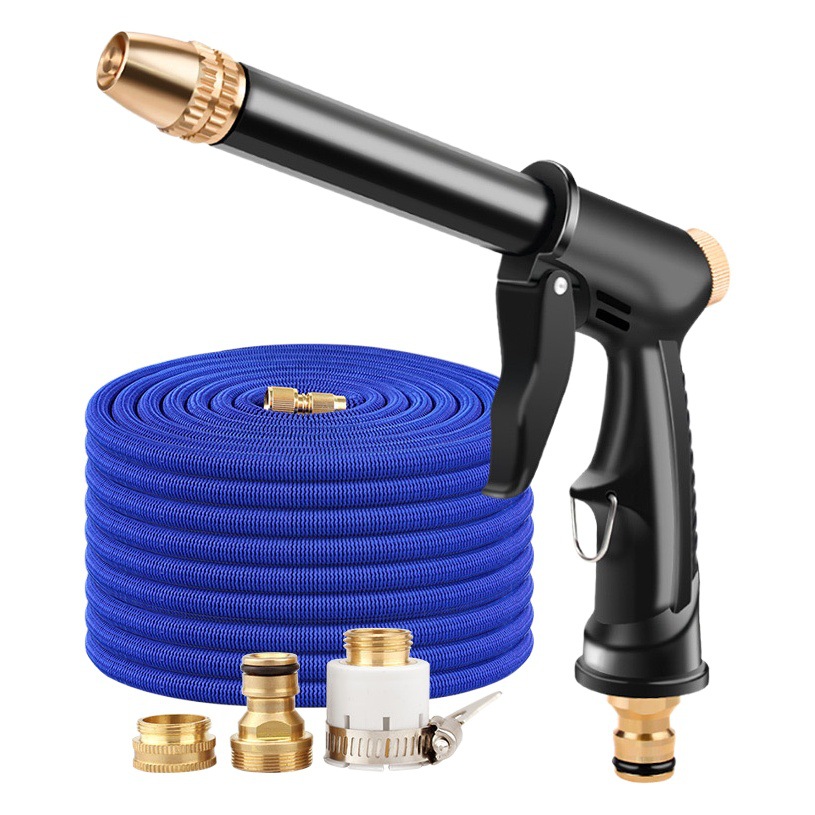 Fábrica de alta presión pistola de agua de lavado de coches hogar telescópica manguera de tubería de agua traje de espuma de lavado herramienta de pistola de agua de riego de jardín