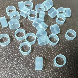 High elastic silicone ring milky white transparent black diameter 6/8*5MM wide silicone coil silicone rubber band binding goods