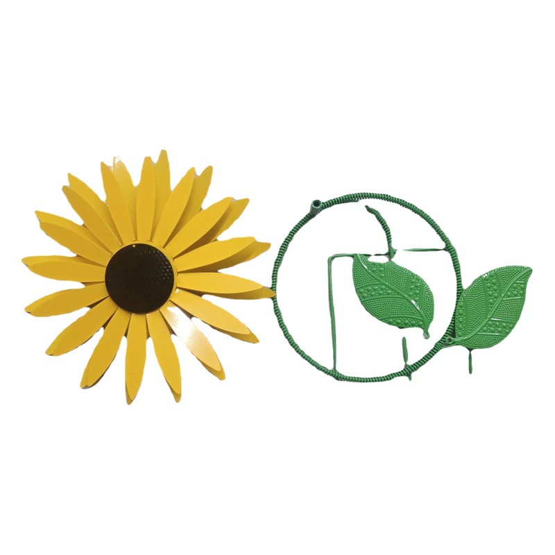 Открытый сад вращающаяся металлическая ветряная мельница кованый двор вилла газон подсолнечник декоративные плагины украшения