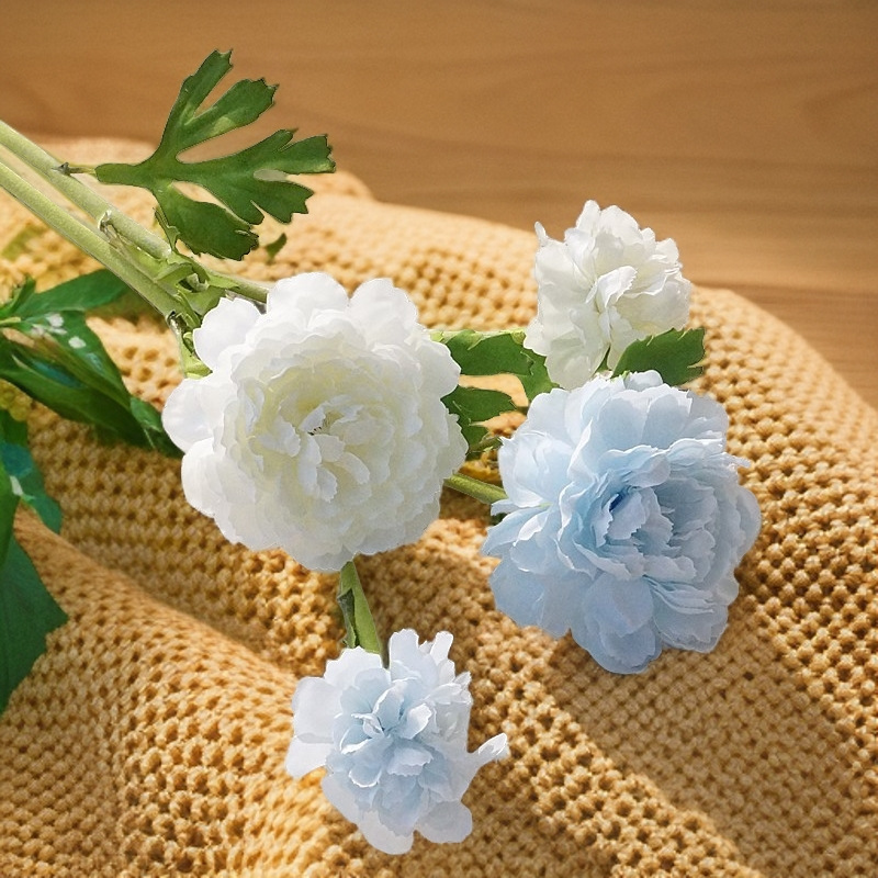 植毛映月陆莲 假花绢花家居摆件摄影装饰花卉花艺仿真花婚庆用花
