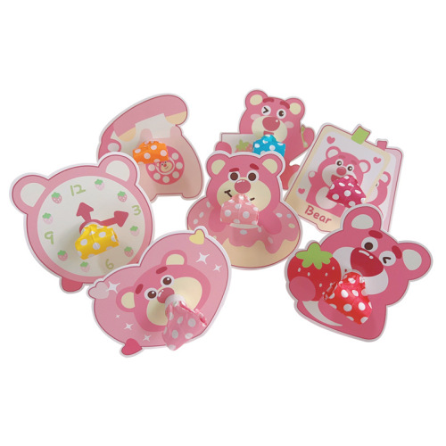 Strawberry bear cartoon dragon whistle children's birthday party atmosphere cheering props trumpet bear blowing roll toy