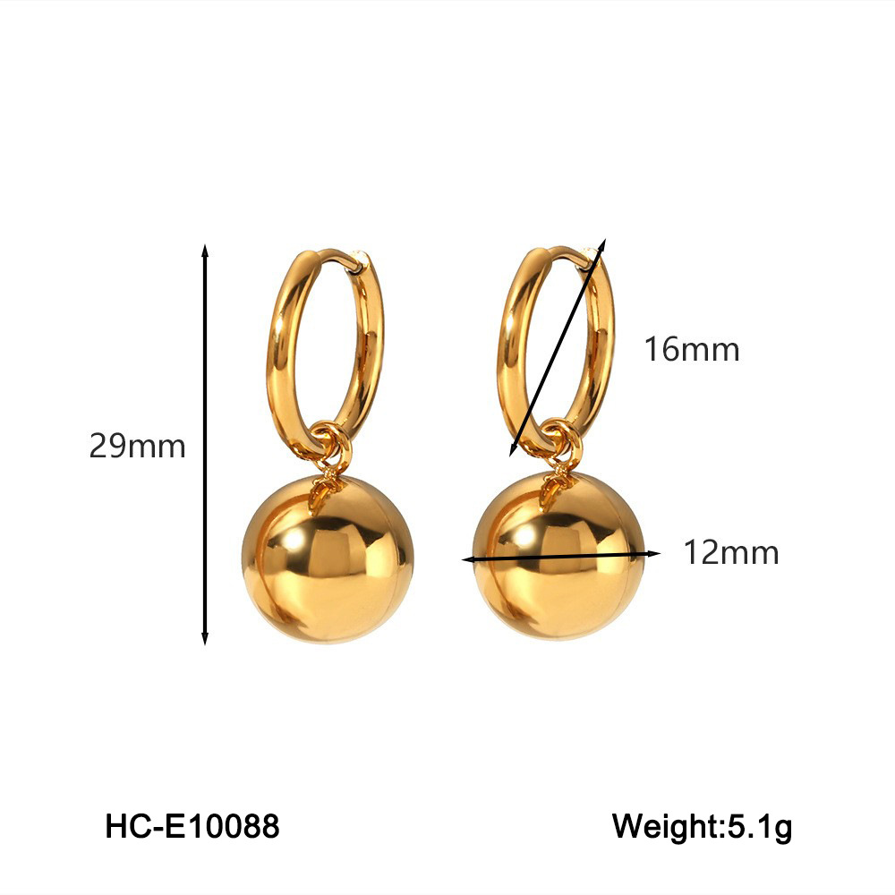 9g Weight Ion Plating (IP) Gold Plating Process 316 Stainless Steel Ear Needle Material 18K Real Gold Plated Plating Material Earrings Classification 1 Pair Quantity Casual Occasion 304 Stainless Steel Material Geometric Pattern Women's Gender Simple Style Style Waterproof Non Tarnish, Plating Craft Ion Plating (IP) Real Gold Plated Geometric Titanium Steel Simple Style Waterproof Non Tarnish Earrings 10