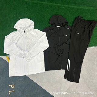 外贸欧美春秋新款多色大码青年透气休闲情侣运动服运动健身套装男