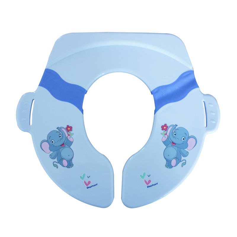 New Foldable Rubber Children's Toilet Seat Travel Elephant Potty Toddler Toilet Seat Portable Design