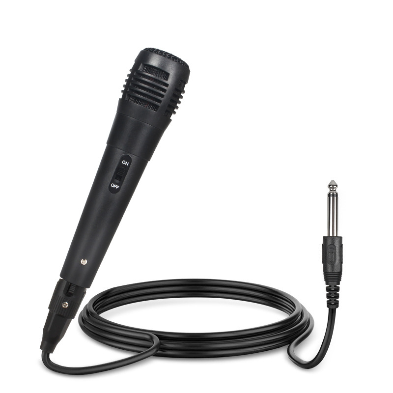 Transfronteriza Venta caliente bobina móvil micrófono con cable altavoz casero karaoke micrófono de grabación de la computadora Bluetooth micrófono con cable de audio