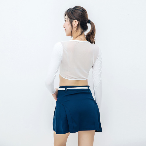 Cross-border summer golf clothing women's sun protection clothing long-sleeved ice silk bottoming shirt shawl factory direct sales