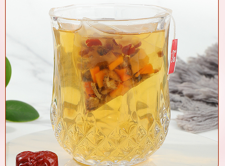 Sugarcane Snow Pear Tea Zhu Zhe Mao Gen Xue Li Cha No-Brew Triangle Tea Bags 40 Pack 150g specifications