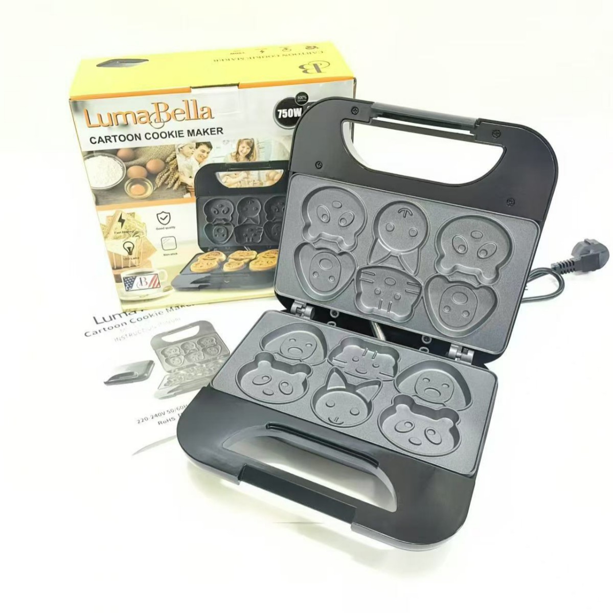 US regulations 110V bread maker sandwich machine waffle light food machine multifunctional breakfast cake machine cake maker