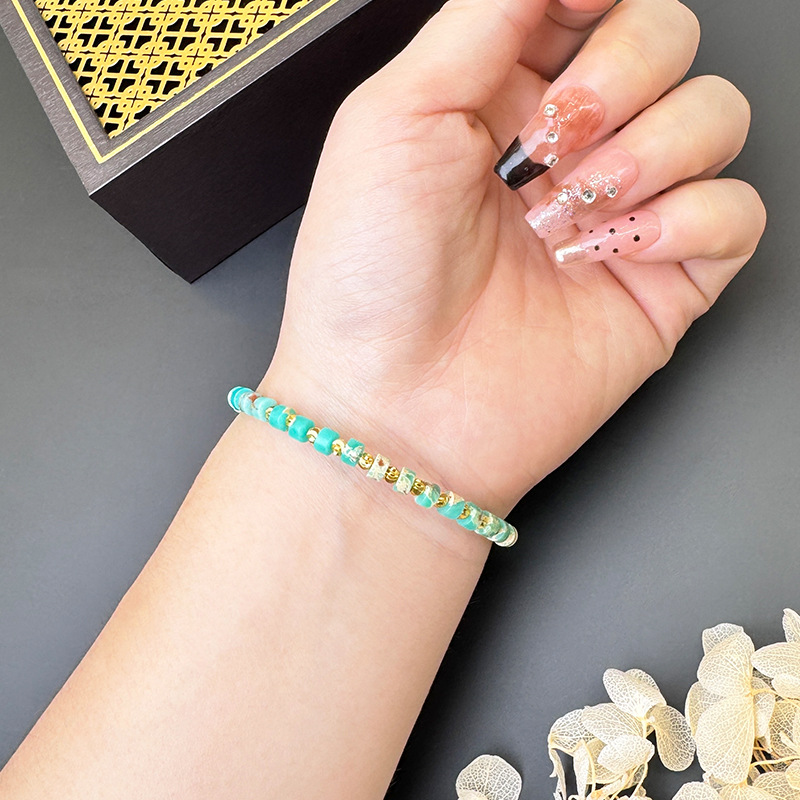 Vietnam arena oro piedra perla azul ajustable bohemia viento Shoushan pulsera de piedra nicho popular fábrica de viento nacional al por mayor