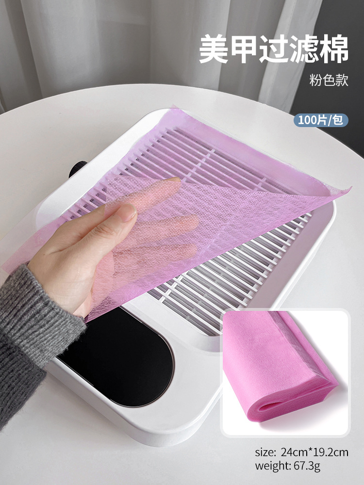 1 paquete de algodón rosa-filtro