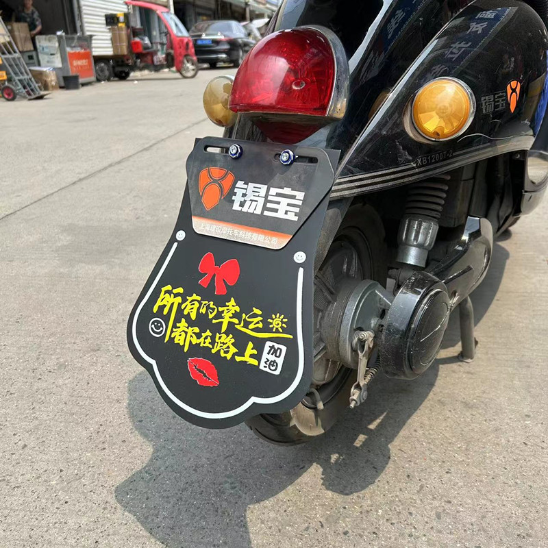Personalized Mudguard Decoration for Electric and Motorcycle Vehicles, Funny Water-Blocking Mudguard Modification