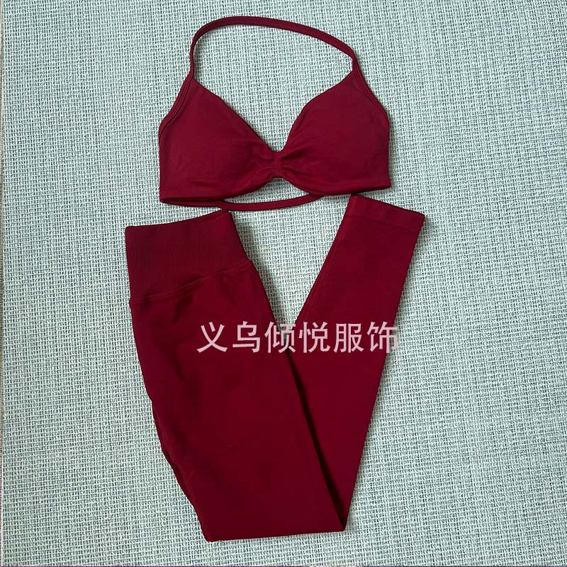 DFYNE AliExpress TK Venta caliente Sujetador pequeño Pantalones cortos Traje de pantalones Yoga Fitness Deportes Casual Traje transpirable