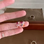 小众甜美时尚百搭彩色耳环