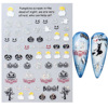 Nail stickers, adhesive fake nails for nails, suitable for import, new collection, halloween, 3D, wholesale