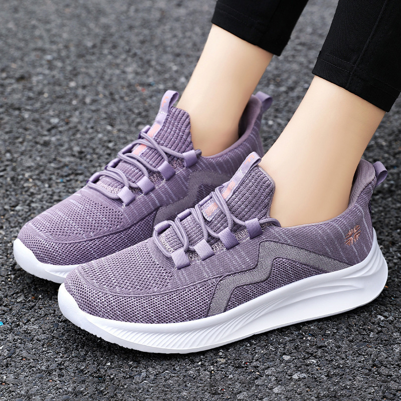 Women's Shoes, Breathable, Soft-Soled, Casual, 2026 Spring New Style Single Shoes, Wholesale Dropshipping, Walking Shoes, Korean Style Trendy Sports Shoes