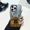 Brown mask man--obsidian black magnetic color silver IMD