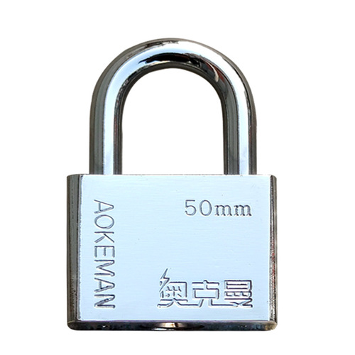 Bao Liang Padlock Dormitory Door Lock Iron Gate Wooden Gate Lock Household Small Padlock Anti-pry Blade Stainless Steel Color Padlock