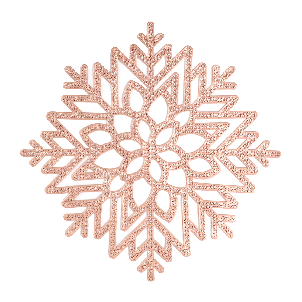 Calo de nieve de invierno elemento de Navidad almohadilla de mesa roja dorada almohadilla de mesa de aire almohadilla de mesa de comedor