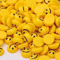 Смайлик выражение лица Doudou DIY Смола Мультяшные аксессуары акриловый чехол для мобильного телефона детский головной убор Канцелярские Декоративные нашивки