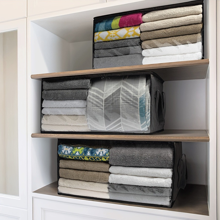 Bolsa de almacenamiento de ropa Extra grande, bolsa organizadora de tela no tejida, bolsa de equipaje, bolsa de almacenamiento de edredones de gran capacidad, bolsa de mudanza de equipaje para el hogar